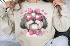Valentine Dogs Heart Clipart PNG Product Image 1