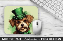 St. Patrick&#039;s Day DOG Sublimation Mouse Pad Design Product Image 1