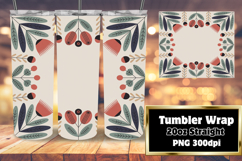Custom 20oz Tumbler Wrap Download , Flowers Product Image 1