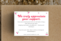 Cute Small Business Thank You Card Template | Editable Canva Product Image 5