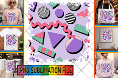 Joyful TSHIRT Designs Art PNG, Funky Pattern Product Image 1