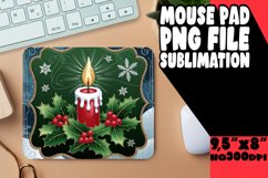 Vibrant Desk Mat Sublimation PNG, 3D Xmas Product Image 1