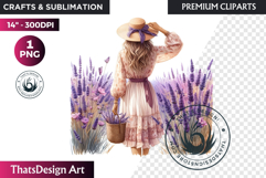 Lavender Clipart PNG, Purple flower arrangement sublimation Product Image 1