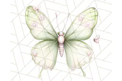 Pastel Fairies and Butterflies PNG, Spring Fantasy Clipart Product Image 2