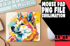 Creative Dog Pattern Mouse Pad Sublimation PNG Product Image 1