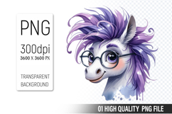 Funny Horse Clipart PNG, Sublimation Horse Design Product Image 1