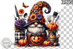 Halloween Kitchen Gnome Sublimation - Clipart PNG Design Product Image 1