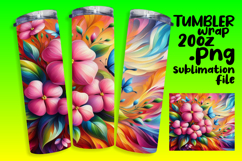Fresh 20oz Tumbler Artwork , Flowers Product Image 1