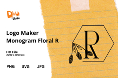 Logo Maker Monogram Floral Product Image 1