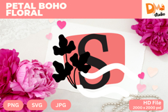 Petal Boho Floral Monogram Product Image 1