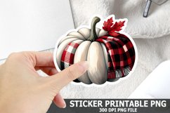 Halloween Pumpkin Sticker| Halloween Sticker PNG Design Product Image 1