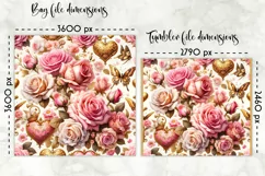 Vintage Floral Lunch Bag Design | Baroque Flowers Lunch Bag Product Image 2