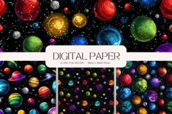 Galaxy Background Space Wall Art Wallpaper Backdrop_18 Product Image 1