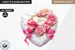 Mothers day clipart, Gifts and flowers, best mom sublimation Product Image 1