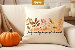 Autumn Floral Motivational Quotes Sublimation 18 Product Image 1