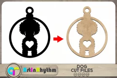 Poodle SVG / Keychain SVG / Dog silhouette cut files Product Image 2