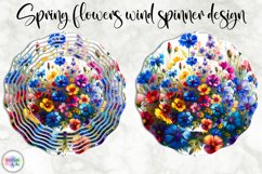 Spring Flowers Wind Spinner | Wildflowers Wind Spinner Print Product Image 1