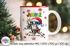 Funny Christmas Mug Designs Bundle, Funny Skeleton Santa PNG Product Image 20