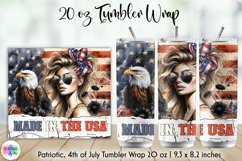 American Babe Patriotic Tumbler Wraps Bundle, Fourth of July Product Image 4