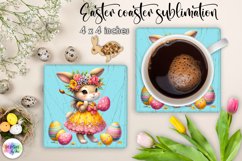 Easter Bunny Square Coaster Bundle | Vintage Easter Coaster Product Image 21
