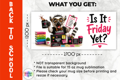 Funny Teacher Mug Wrap Sublimation, Back to School Product Image 2