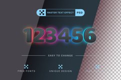 Rainbow Glow - Editable Text Effect, Font Style Product Image 4