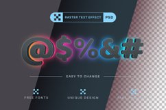 Rainbow Glow - Editable Text Effect, Font Style Product Image 5