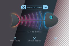 Rainbow Glow - Editable Text Effect, Font Style Product Image 2