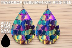 Dazzling Teardrop Charms: Holographic Magic Product Image 1