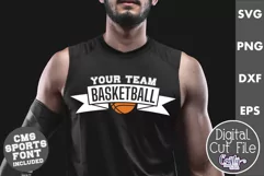 Basketball Shirt Svg | Basketball Svg | Basketball Mascot 18 Product Image 1