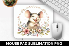 Mouse, Cute Animal Mouse Pad PNG, Animal Lover Gift Product Image 1