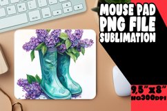 Colorful Floral Mousepad Sublimation PNG Product Image 1