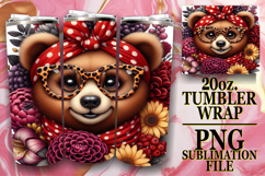 Joyful Reflections 20oz tumbler wrap, Cute Animals Product Image 1