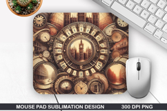 Vintage Mouse Pad Sublimation PNG Design - Mouse Pad PNG Product Image 1