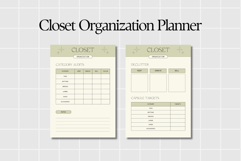 Closet Organization Planner Printable Wardrobe Planning PDF Product Image 2