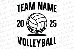 Team Name Volleyball SVG | SVG Cut files | Cricut Product Image 1