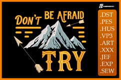 Don&#039;t Be Afraid - Try Embroidery Designs For Machin Product Image 1