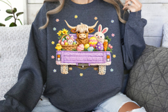 Easter Animals Truck png Product Image 3