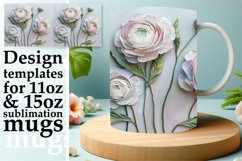 Petal Dreamscape: 3D Mug Sublimation Product Image 1