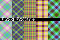 Plaid Pattern Digital Paper Bundle Product Image 1