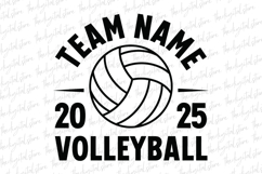 Team Name Volleyball SVG | SVG Cut files | Cricut Product Image 1