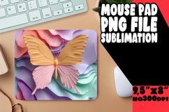 Springtime Butterfly Extravaganza Sublimation Mouse Pad Product Image 1