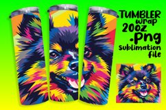 Elegant Dog Wrap 20oz Sublimation Art Product Image 1