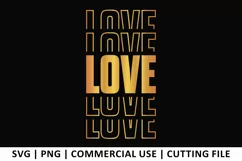 Love SVG | Stacked SVG Product Image 1