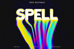 Abstract Dripping Glitch Text Effect PSD Product Image 1