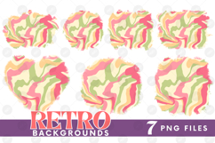 Retro Background Png Fluid Marble Paper Sublimation Bundle Product Image 1