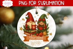 Cute Christmas ornament PNG sublimation | Custom ornament Product Image 2