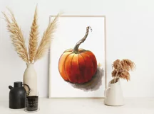 Pumpkin sublimation design | Pumpkin clipart PNG Product Image 3
