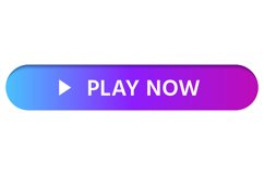 PLAY NOW colorful gradient web button EPS PNG JPG Product Image 1
