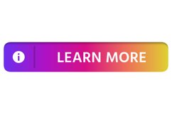 LEARN MORE colorful gradient web button EPS PNG JPG Product Image 1